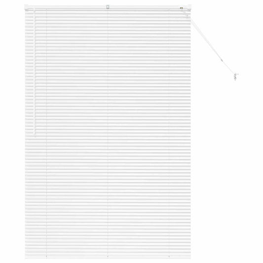 Venetian Blinds Height Adjustable White 175 x 120 cm Aluminium