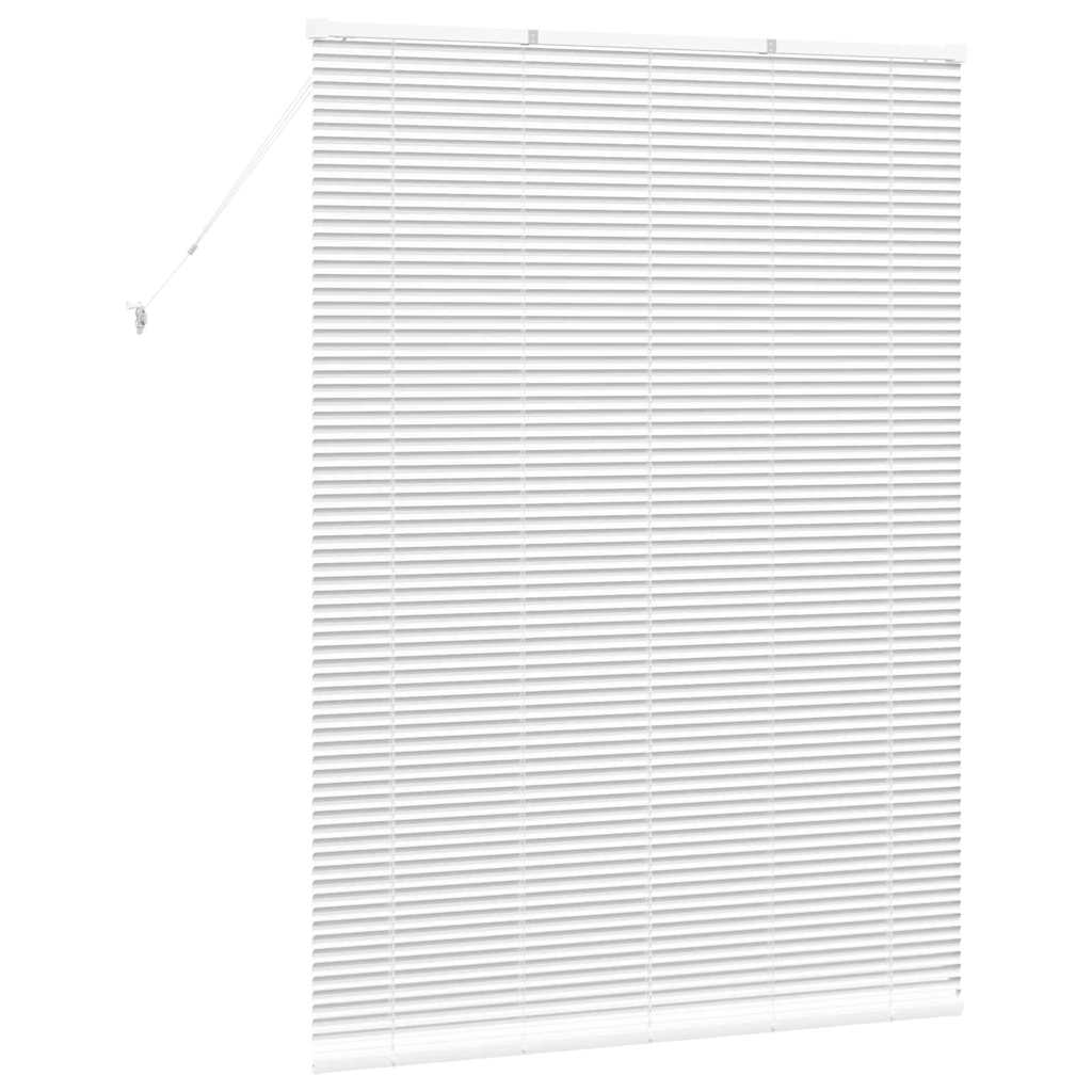 Venetian Blinds Height Adjustable White 175 x 125 cm Aluminium