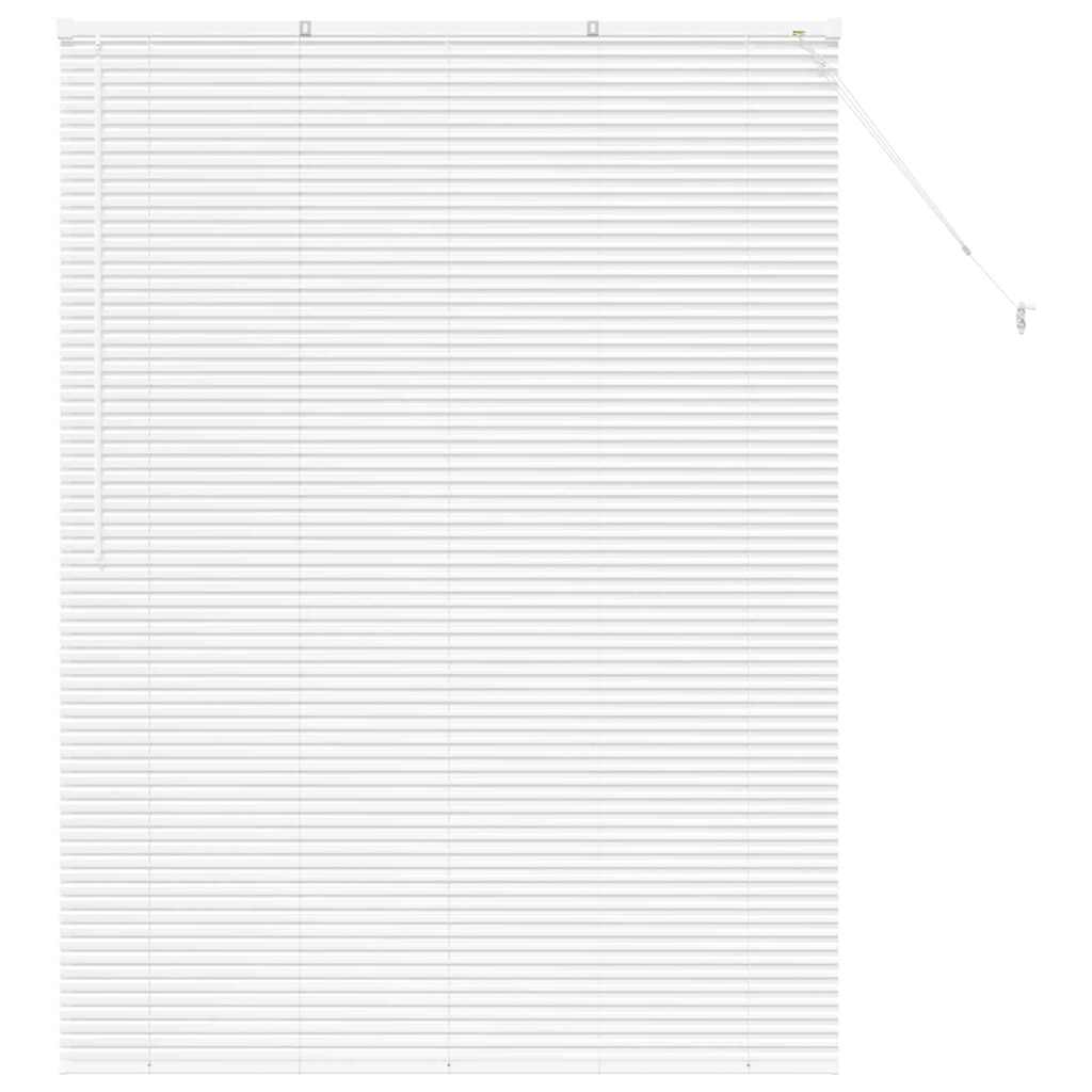 Venetian Blinds Height Adjustable White 175 x 125 cm Aluminium