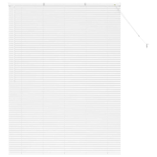 Venetian Blinds White 175 x 130 cm Aluminium
