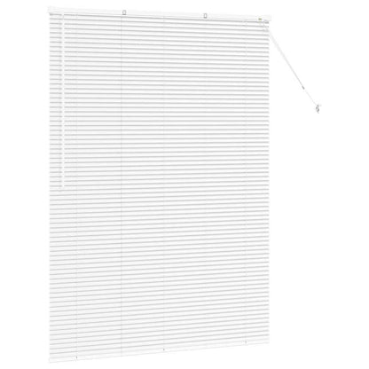 Venetian Blinds Height Adjustable White 175 x 135 cm Aluminium