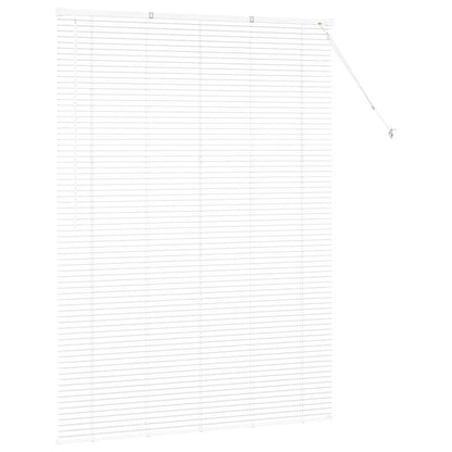 Venetian Blinds Height Adjustable White 175 x 135 cm Aluminium