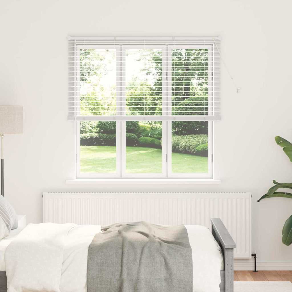Venetian Blinds Height Adjustable White 175 x 150 cm Aluminium