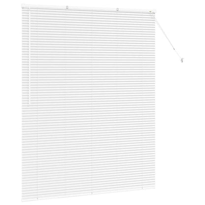 Venetian Blinds Height Adjustable White 175 x 150 cm Aluminium