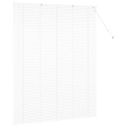 Venetian Blinds Height Adjustable White 175 x 150 cm Aluminium