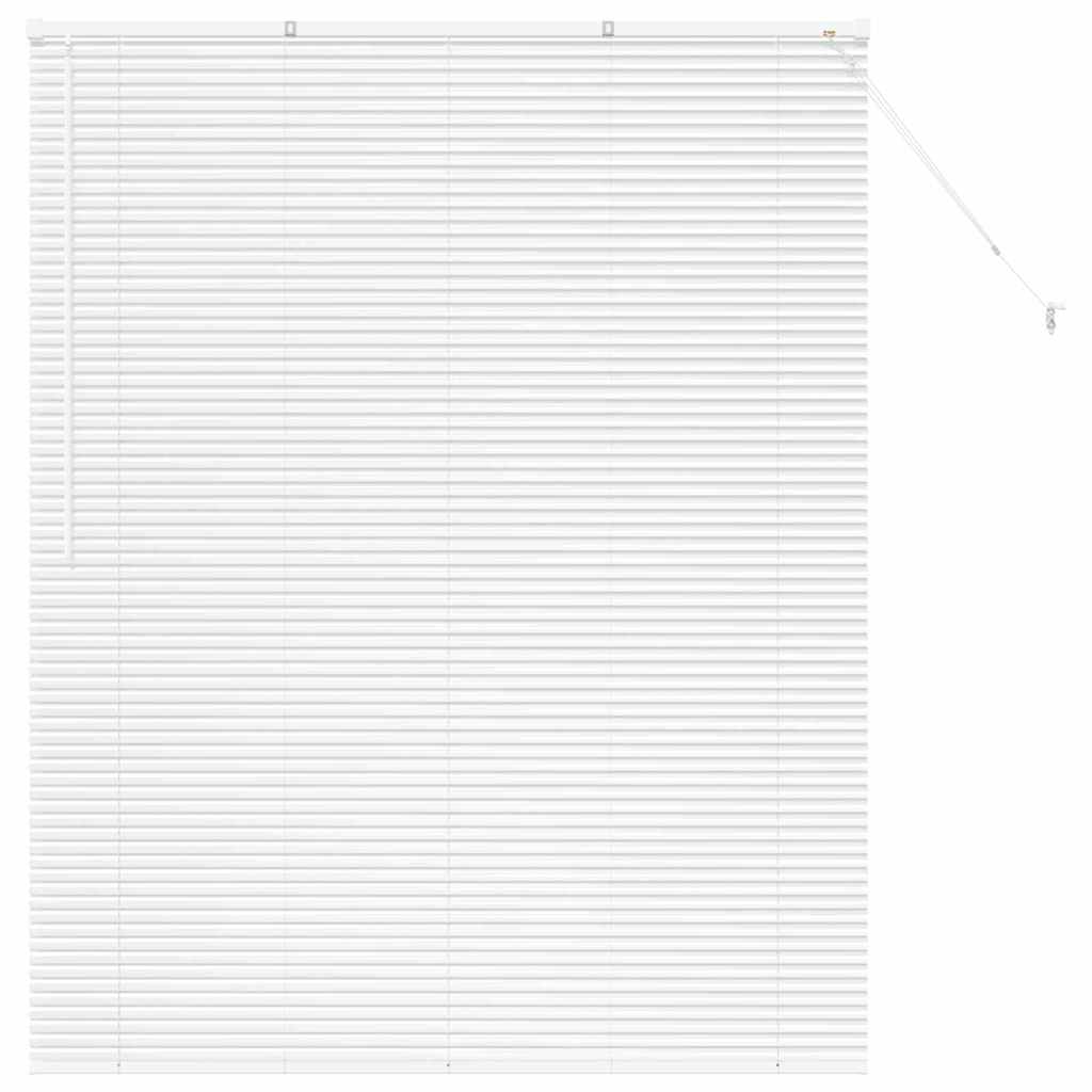 Venetian Blinds Height Adjustable White 175 x 150 cm Aluminium