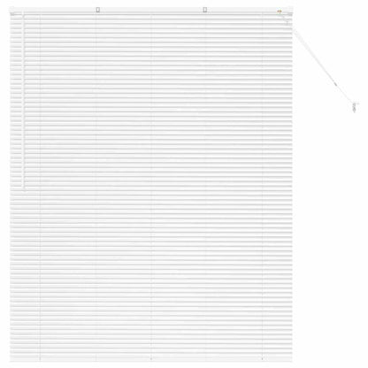 Venetian Blinds Height Adjustable White 175 x 150 cm Aluminium