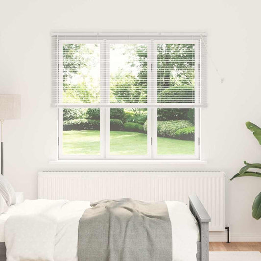 Venetian Blind White 175 x 155 cm 25 mm Aluminium