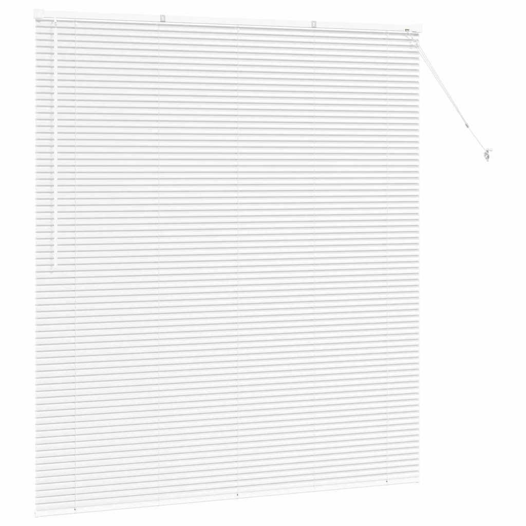 Venetian Blind White 175 x 155 cm 25 mm Aluminium