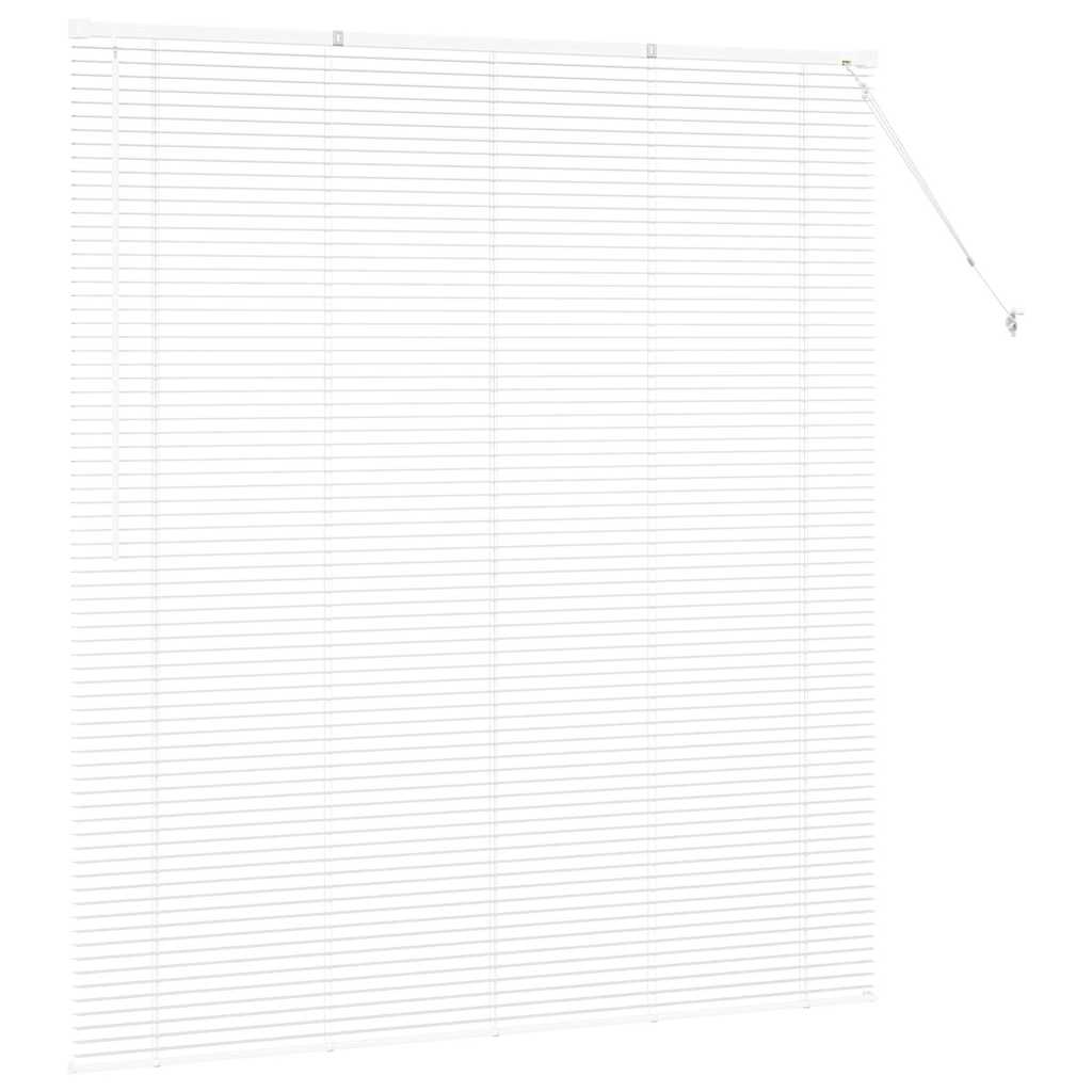 Venetian Blind White 175 x 155 cm 25 mm Aluminium