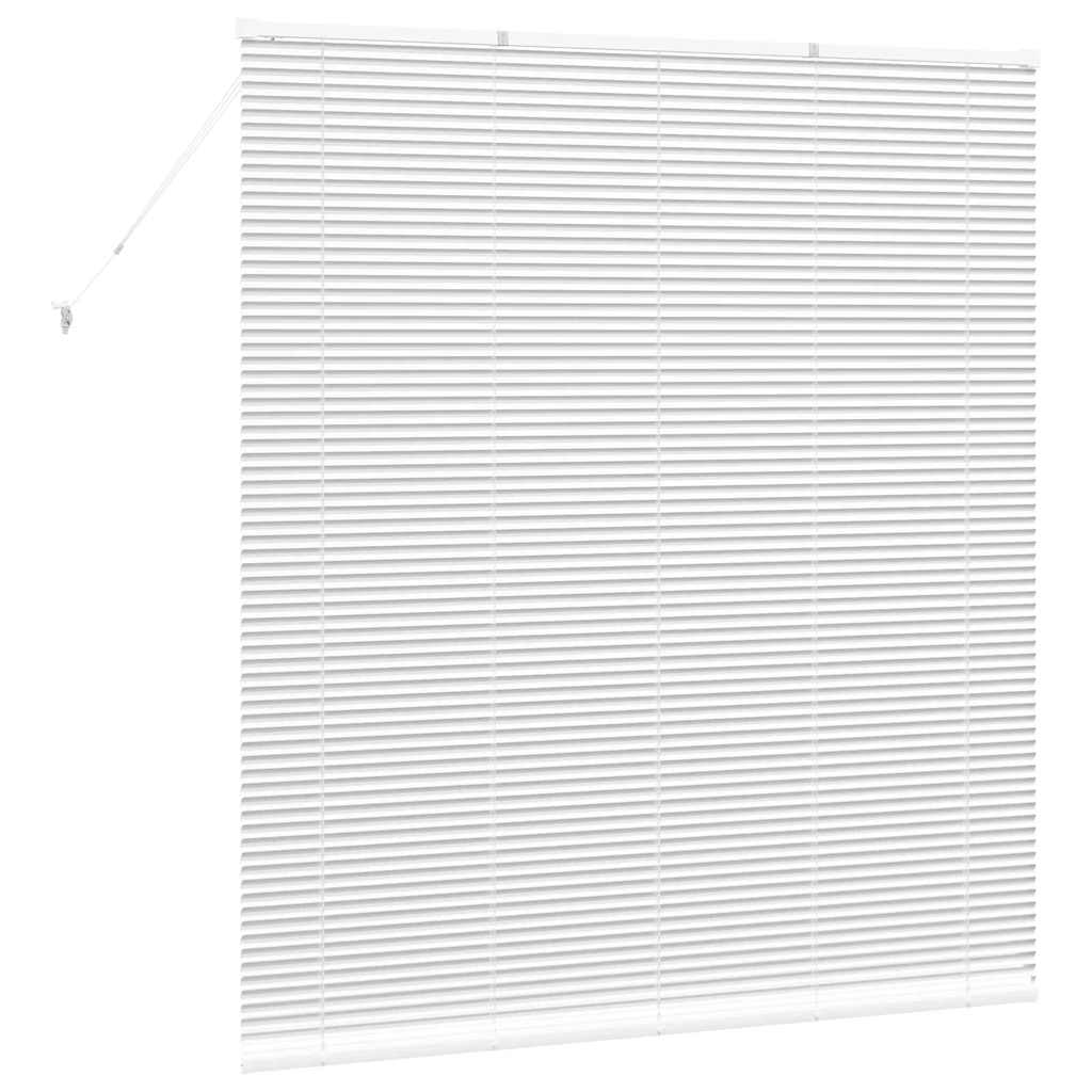 Venetian Blind White 175 x 155 cm 25 mm Aluminium