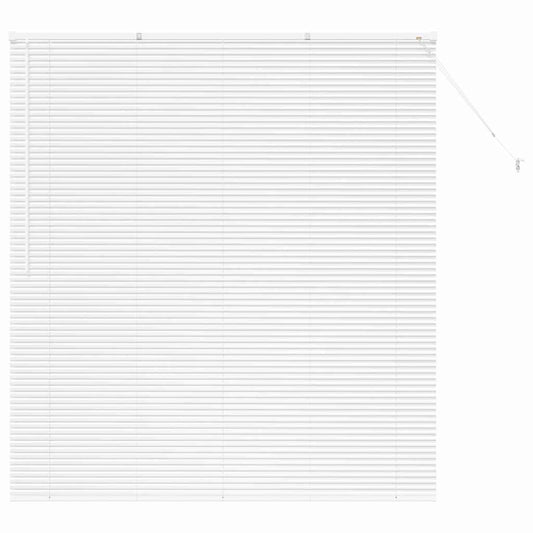 Venetian Blind White 175 x 155 cm 25 mm Aluminium