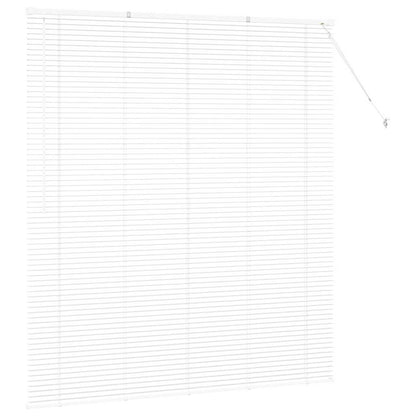 Venetian Blinds Height Adjustable White 175 x 160 cm Aluminium