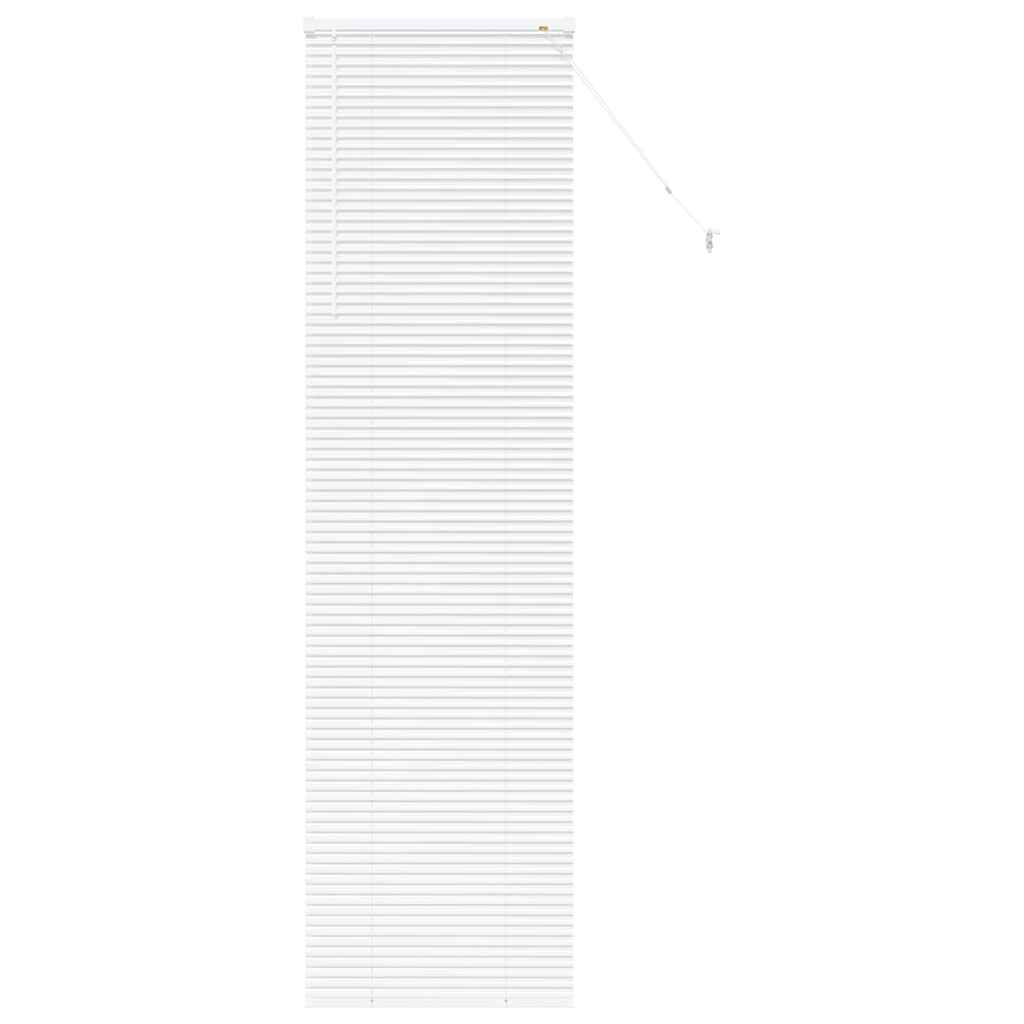 Venetian Blinds Height Adjustable White 220 x 55 cm Aluminium