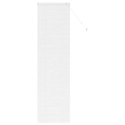 Venetian Blinds Height Adjustable White 220 x 65 cm Aluminium