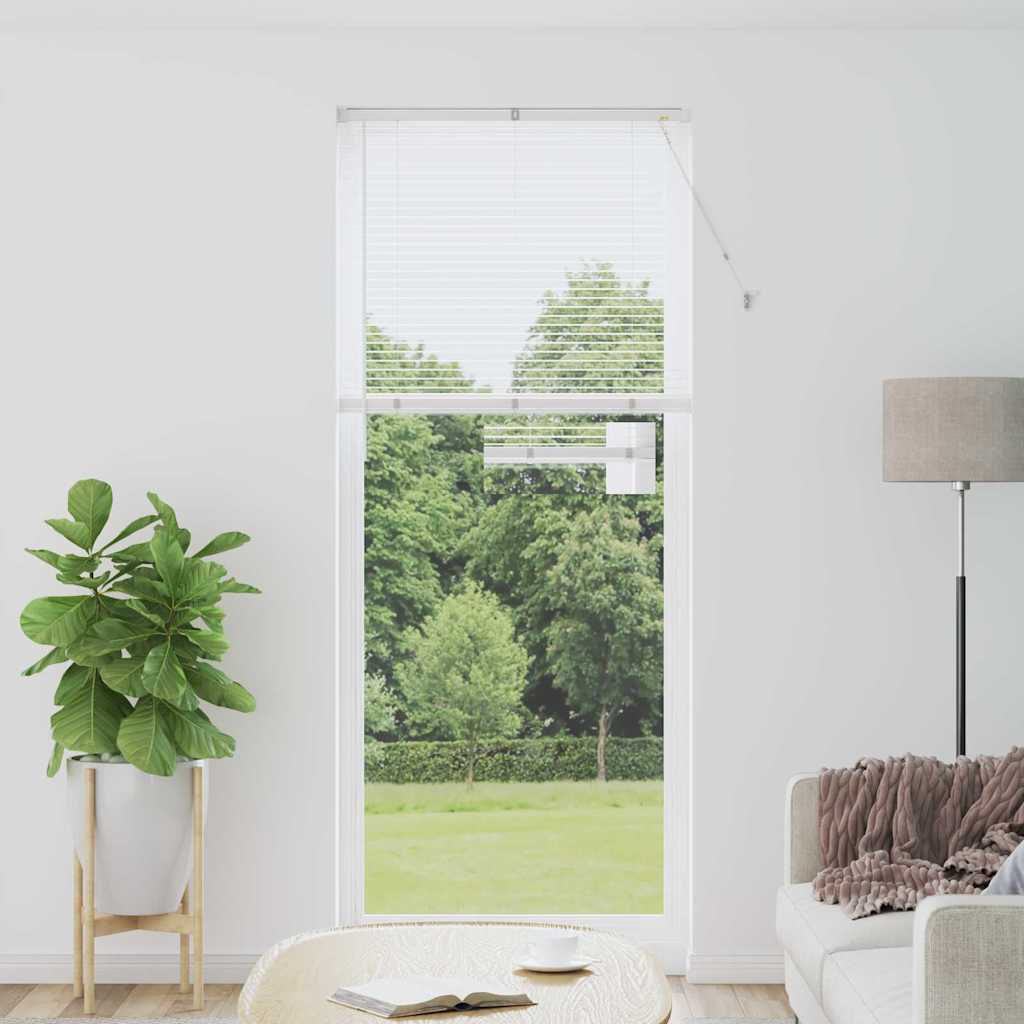Venetian Blinds Height Adjustable White 220 x 90 cm Aluminium