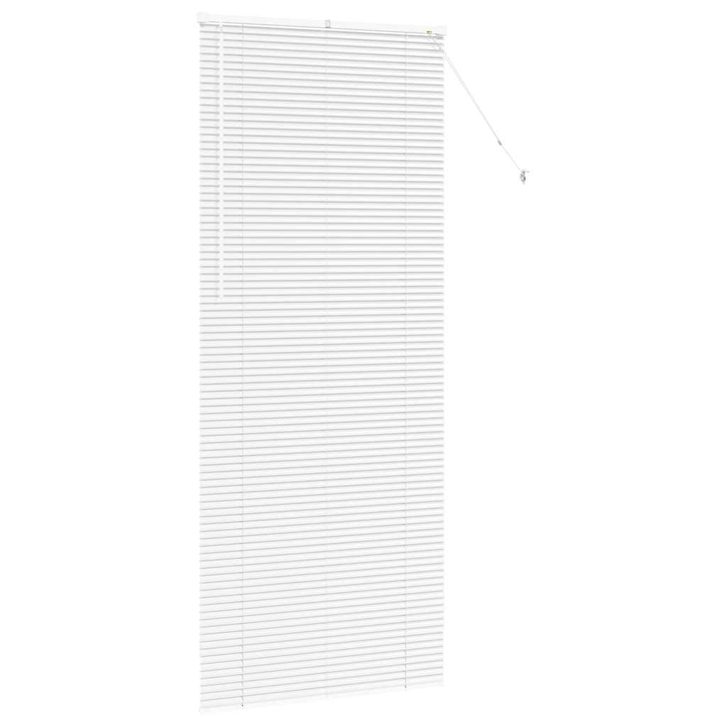 Venetian Blinds Height Adjustable White 220 x 90 cm Aluminium