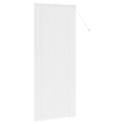 Venetian Blinds Height Adjustable White 220 x 90 cm Aluminium