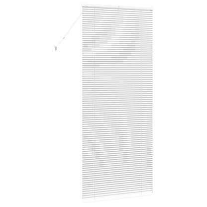 Venetian Blinds Height Adjustable White 220 x 90 cm Aluminium