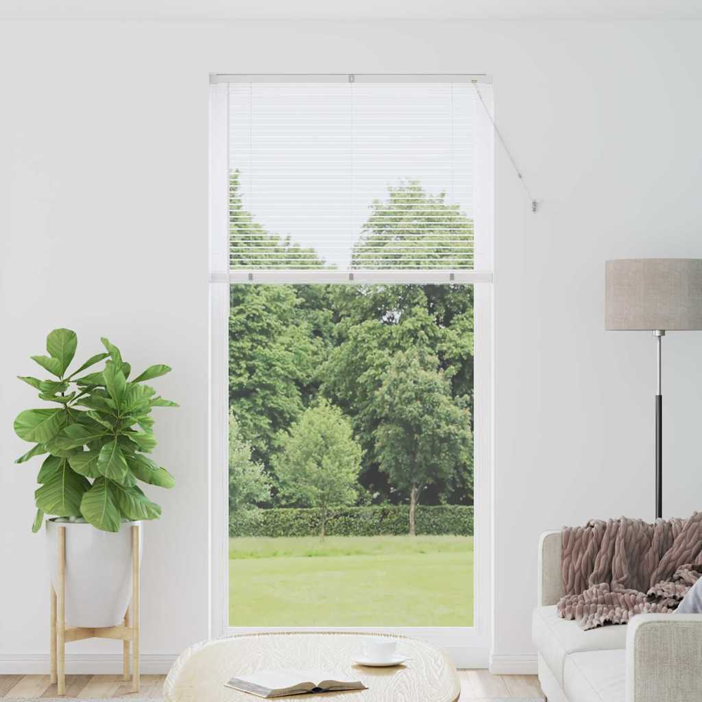 Venetian Blinds Height Adjustable White 220 x 105 cm Aluminium