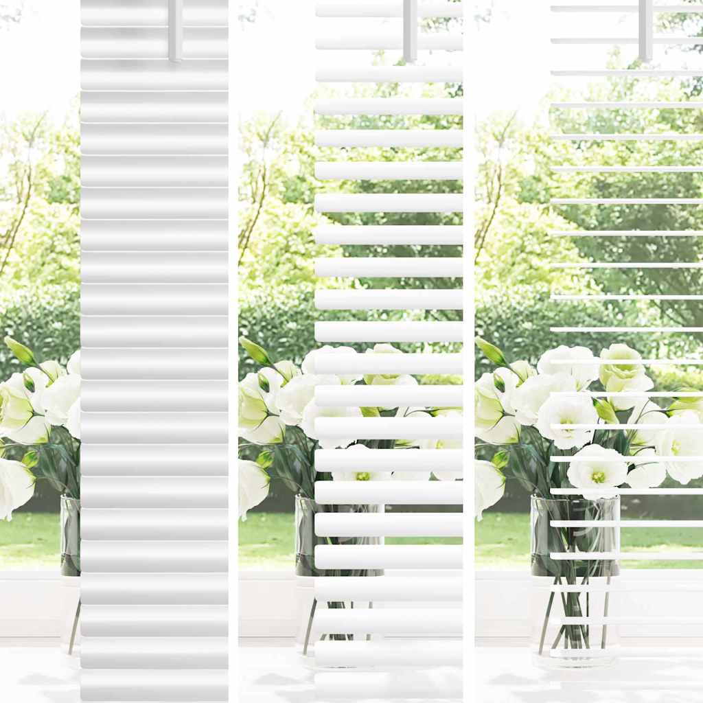 Venetian Blinds Height Adjustable White 220 x 105 cm Aluminium