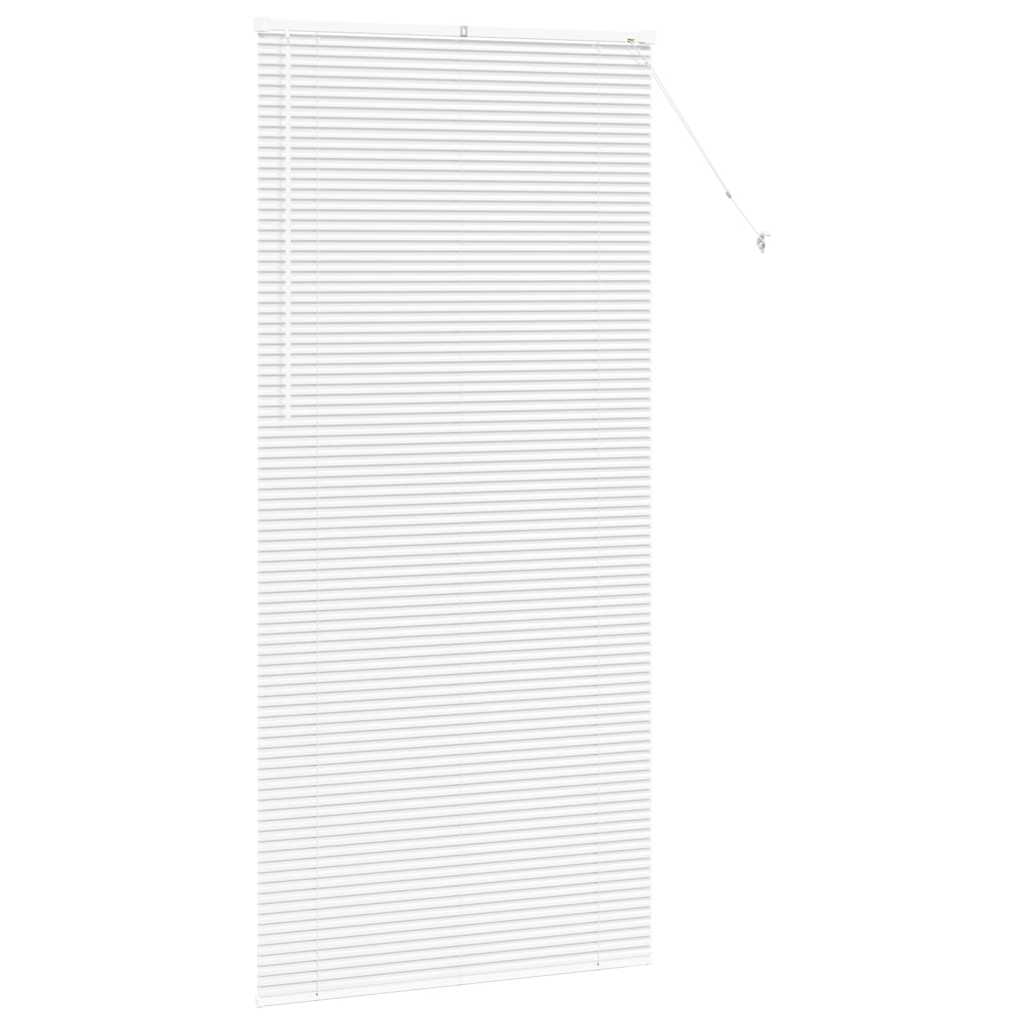 Venetian Blinds Height Adjustable White 220 x 105 cm Aluminium