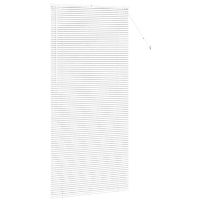 Venetian Blinds Height Adjustable White 220 x 105 cm Aluminium