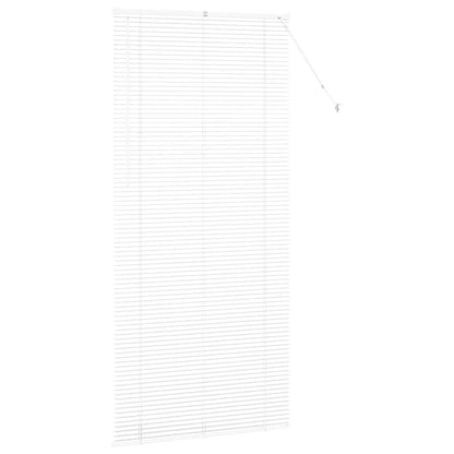 Venetian Blinds Height Adjustable White 220 x 105 cm Aluminium