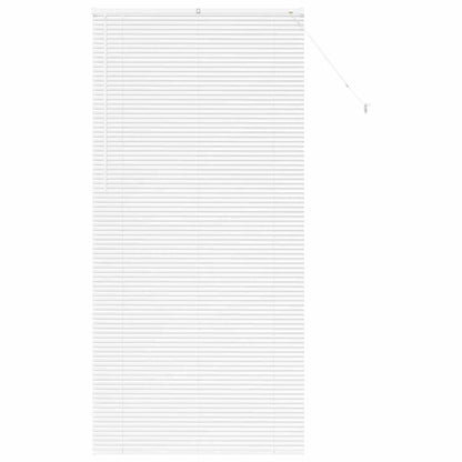 Venetian Blinds Height Adjustable White 220 x 105 cm Aluminium