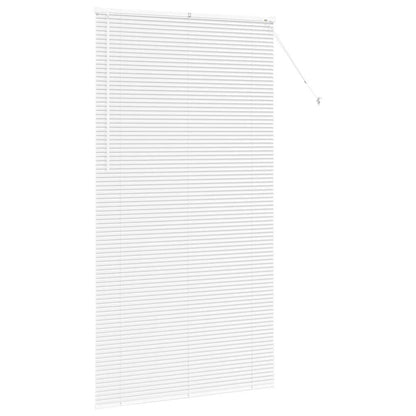 Venetian Blinds Height Adjustable White 220 x 110 cm Aluminium