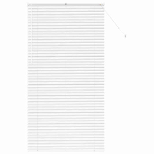 Venetian Blinds White 220 x 110 cm Aluminium
