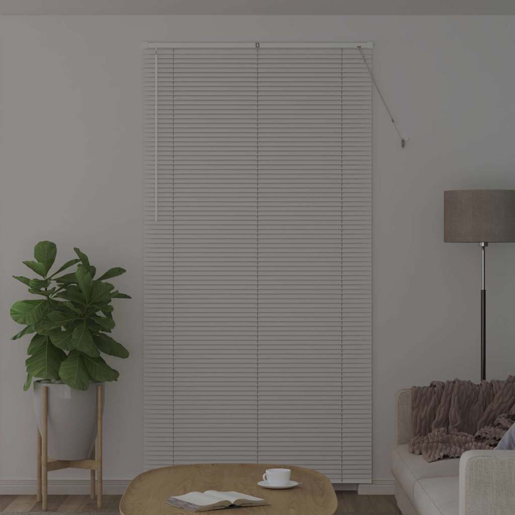 Venetian Blinds Height Adjustable White 220 x 115 cm Aluminium