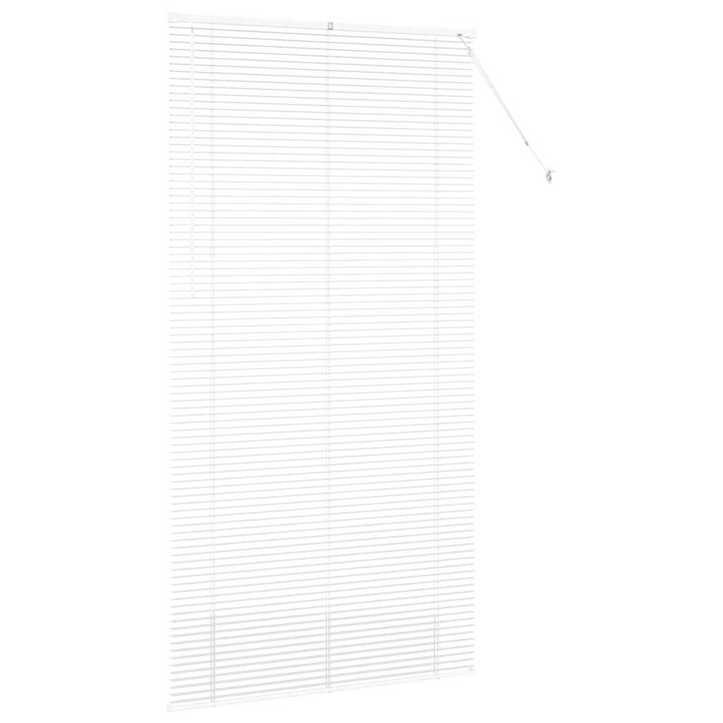Venetian Blinds Height Adjustable White 220 x 115 cm Aluminium