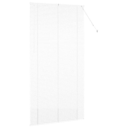 Venetian Blinds Height Adjustable White 220 x 115 cm Aluminium