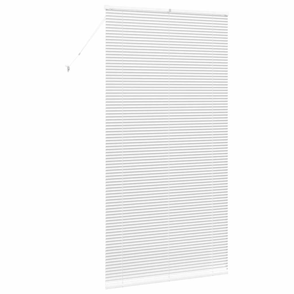 Venetian Blinds Height Adjustable White 220 x 120 cm Aluminium