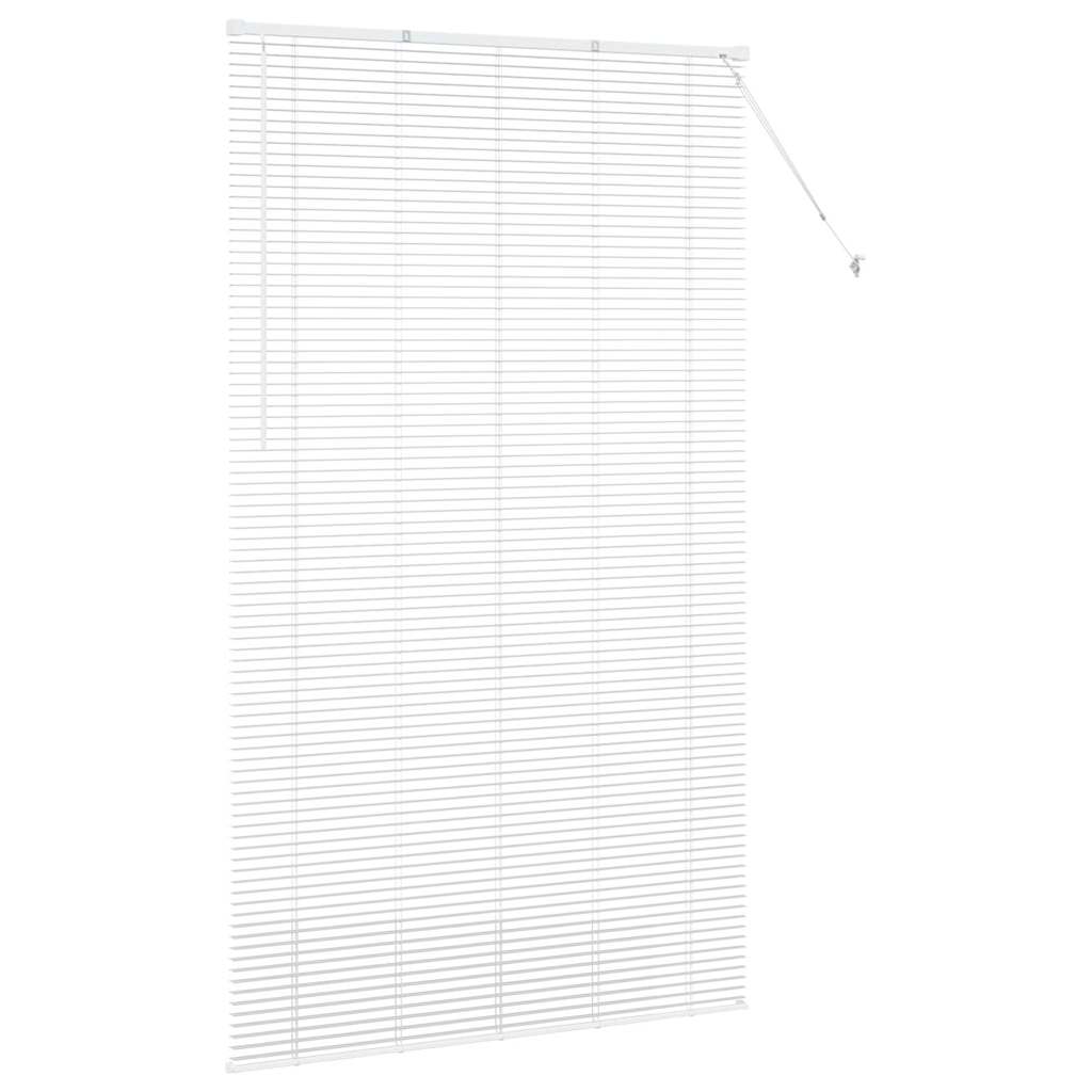 Venetian Blinds Height Adjustable White 220 x 135 cm Aluminium