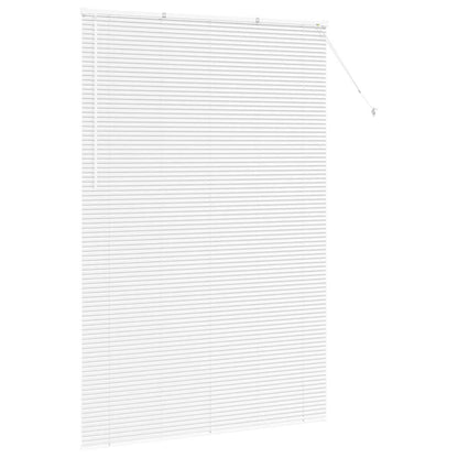 Venetian Blinds Height Adjustable White 220 x 140 cm Aluminium