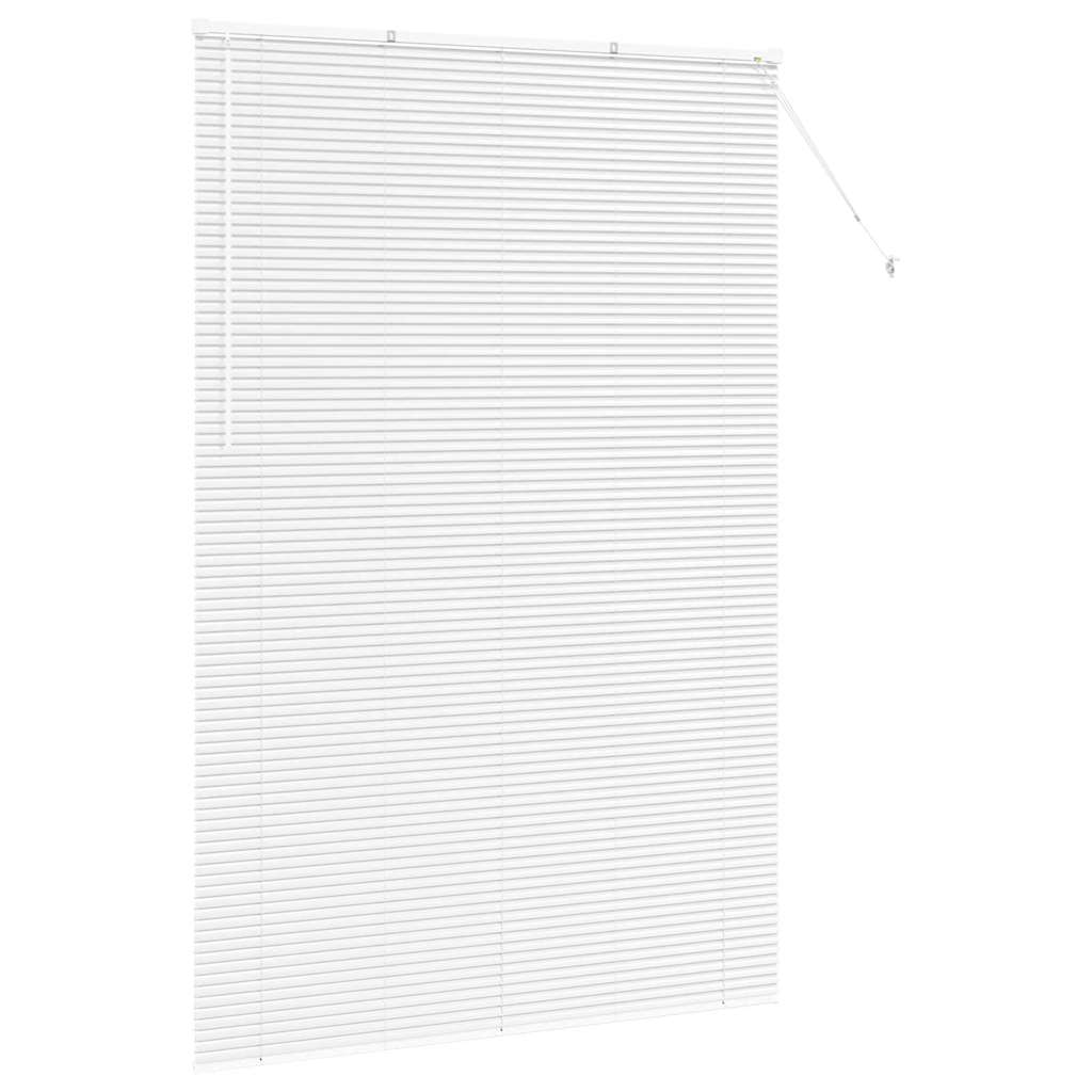 Venetian Blinds Height Adjustable White 220x150cm Aluminium