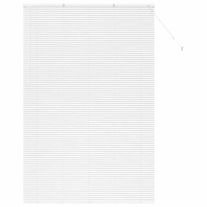 Venetian Blinds Height Adjustable White 220x150cm Aluminium