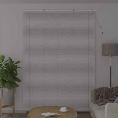 Venetian Blinds Height Adjustable White 220 x 160 cm Aluminium