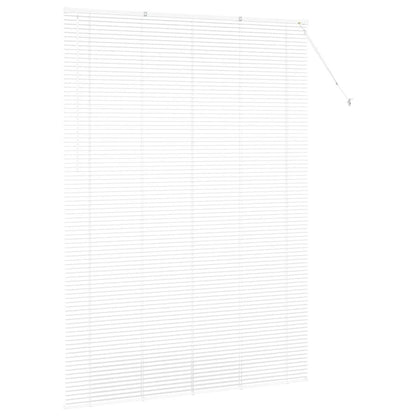 Venetian Blinds Height Adjustable White 220 x 160 cm Aluminium