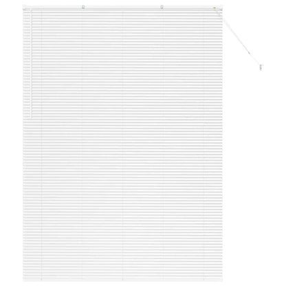 Venetian Blinds Height Adjustable White 220 x 160 cm Aluminium