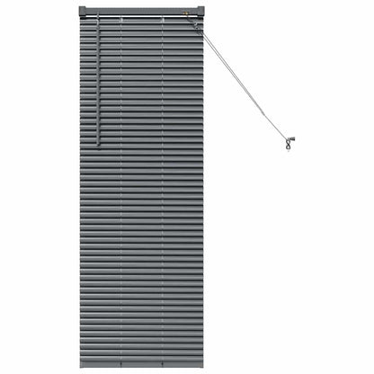 Venetian Blinds Manual Dark Grey 130 x 45 cm Aluminium