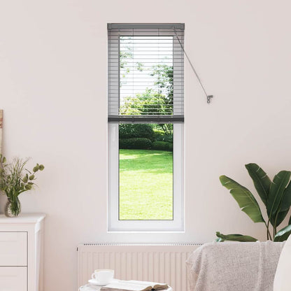 Venetian Blinds Manual Dark Grey 130 x 50 cm Aluminium
