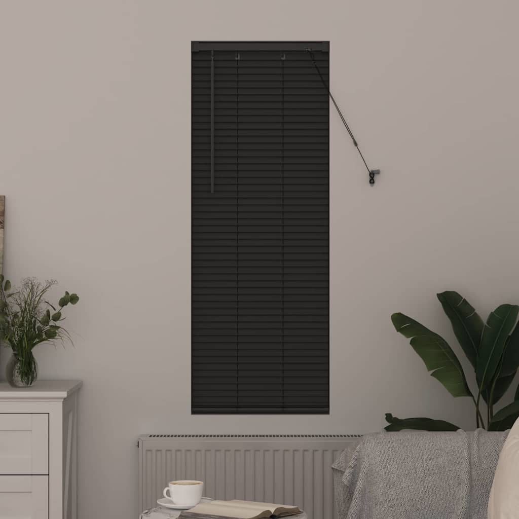 Venetian Blinds Manual Dark Grey 130 x 50 cm Aluminium