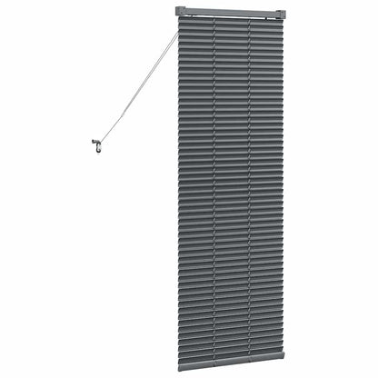 Venetian Blinds Manual Dark Grey 130 x 50 cm Aluminium