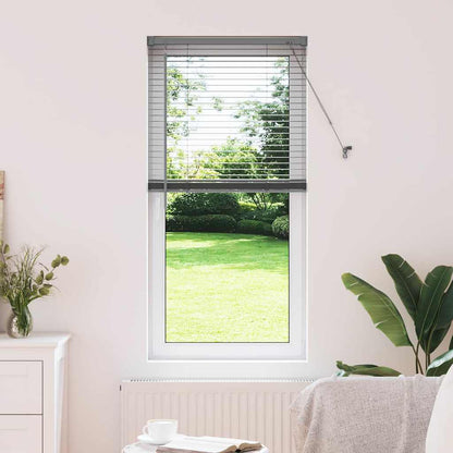 Venetian Blinds Manual Dark Grey 130 x 55 cm Aluminium