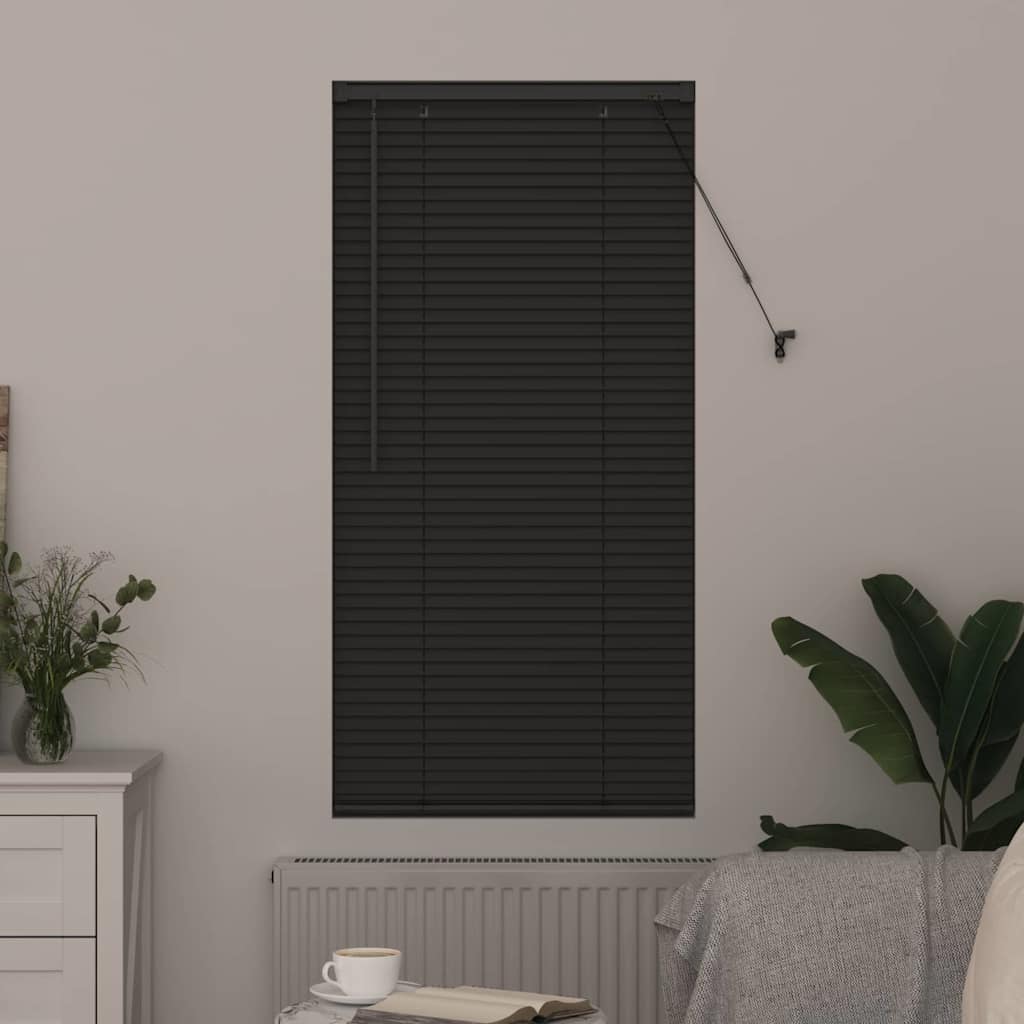 Venetian Blinds Manual Dark Grey 130 x 65 cm Aluminium