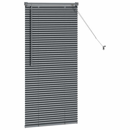 Venetian Blinds Manual Dark Grey 130 x 65 cm Aluminium