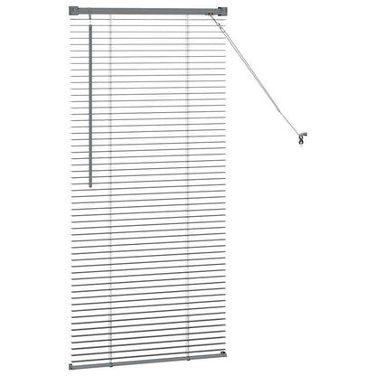 Venetian Blinds Manual Dark Grey 130 x 65 cm Aluminium